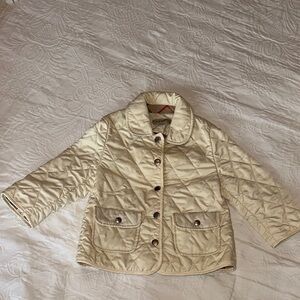 Burberry Kids Beige Quilted Puffer Jacket